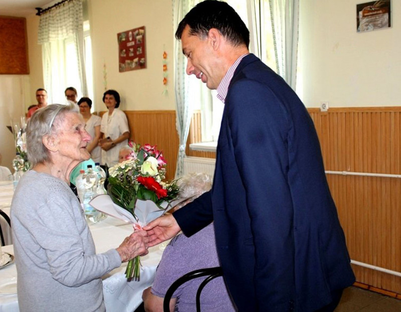 A 101 éves Irénke nénit köszöntötték