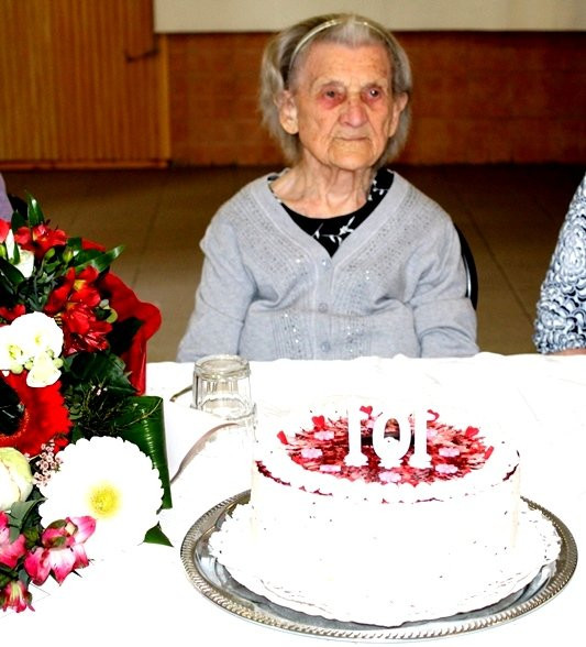 A 101 éves Irénke nénit köszöntötték